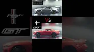 🇺🇸Mustang GTD Wing vs 🐎GT #aerodynamics #dragrace #mustanggtd #ponycar #shorts
