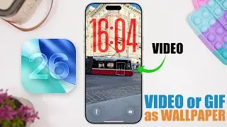 iOS 26 - Set VIDEO or GIF as Lock Screen Wallpaper on iPhone !