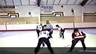 1991 Winnipeg Floor Hockey Association Festival du Voyageur Tournament  Hawks vs  Flyers