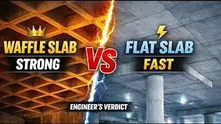 Waffle Slab vs Flat Slab | Structural Design Comparison Explained | The Civil Engineer #construction