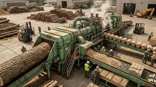 Inside an Oak Wood Sawmill: How Wine Barrels Are Crafted From Oak (Full Process)