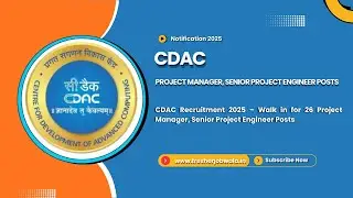 CDAC Recruitment 2025 | Walk-in for 26 Project Manager & Senior Project Engineer Posts