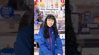 Мама и малыш отправляются за покупками на Пасху