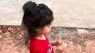 Kiana exploring local temple in Isaan, Thailand.
