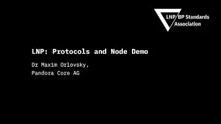 LNP Node demo December 2021.  Part I
