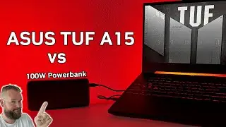Asus Tuf A15 против внешнего аккумулятора на 100 Вт | Потрясающие результаты
