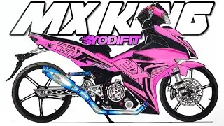 MX KING YODIFIT ‼️ Cara menggambar motor MX king yodifit, Lukis motor y15zr, menggambar MX king