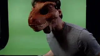 Jerma Green Screen Dinosaur mask and claws