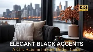 Elegant Black Accents for Modern Fall Decor: A Chic Autumn Interior Design Guide