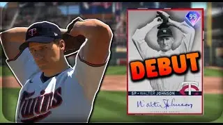 '99' WALTER JOHNSON DEBUT !!! SIDEARM PITCHER THROWS 102 MPH HEAT !!!