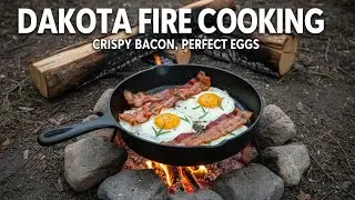 Bacon & Eggs Dakota Fire Hole Cook #outdoorfood #bushcraft #food