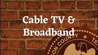 Wilson County Cable TV & Broadband Committee - 9.30.25