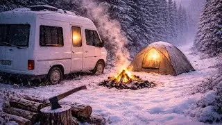 Surviving Extreme Snow Camping | Warm, Quiet, Alone 