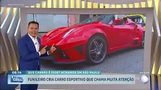 Homem cria carro esportivo que chama atenção por semelhança a carro de luxo | BALANÇO GERAL