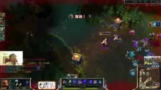 【注意音量】統神 李星 神預測閃現距離 Q中雷茲 & RR 差一點我的B就送給露璐了 2014/04/29
