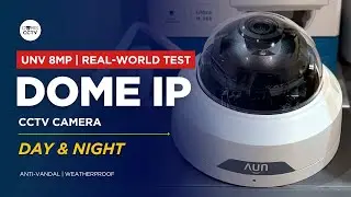 Обзор купольной IP-камеры UNV 8MP | Тестирование 4K-камеры &laquo;день-ночь&raquo; | Реальные кадры | Лучшая ...