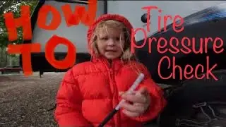 Rogue Adventures! Grace helps check tire pressure before our trip!