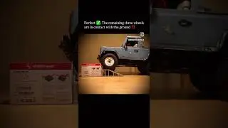 Perfect ✅. The remaining three wheels are in contact with the ground ‼️#modelmaking #d90 #landrover