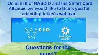 NASCIO and the Smart Card Alliance - Webinar PIV-I for Non-Fed