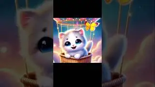 Magical kittens exploring a dream world! ✨ #cute #kitten #catkid #catlover #cartooncat #viralvideo