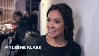 Myleene Klass at London Fashion Week Autumn/Winter 2014