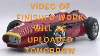 Building MFH 1/12 Maserati 250F 1957 Argentine GP Fangio : Step 32 ~ Step 33 Engine Hood & Finish