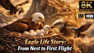 Eagle Life Story: From Nest to First Flight | Amazing Eagle Family Journey