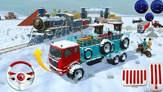 🥶 Massey🚜 And Powertruck Tractor. Load Truck|| TRAIN 🚃