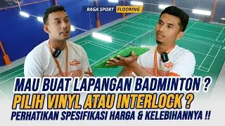 🔴Bikin Lapangan Badminton❓ Enak Pakai Vinyl Atau Interlock? Inilah Spesifikasi Harga & Kelebihannya