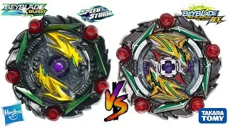 BRANDS BATTLE Curse Satomb S6 VS Curse Satan Speedstorm Takara Tomy VS Hasbro Sparking VS Surge