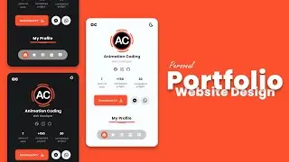 Responsive Portfolio Website Design Using HTML CSS & JavaScript | Personal Portfolio Website Design