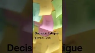 What is Decision Fatigue? |#SanguinaDrops