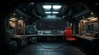 Radio Chatter from Starship Carrier | Sci-Fi Ambience for Sleep & Focus