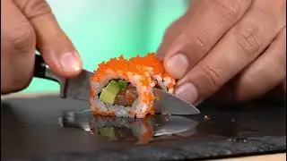 Tiny Layering Magic! Building a Perfect Miniature Sushi Roll ASMR (Visual Tingle)