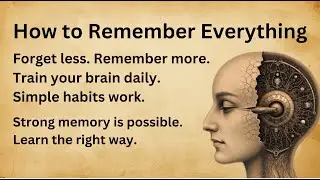 How to Remember Everything || Graded Reader ✅️ || Learning & Memory Skills 🔥 || Boost Your Memory 🧠