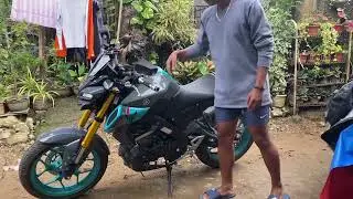 MT15 Version 2022 stock pipe sound check #motovlog #soundcheck #yamaha #nakedbike #cyancolor #mt15
