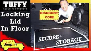 Keep Items Secure In Your Jeep, With the Tuffy Locking Lid In Floor, Cargo Storage Area