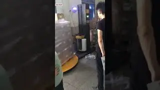 Automatic carton box pallet film wrapping packing machine over wrapping pallet sealing machine