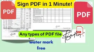 How to Add Signature in PDF File | Sign PDF on PC  (Free & Easy) || How to sign pdf file