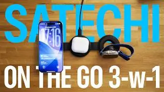Satechi On The Go 3-w-1 dla Qi2 / MagSafe, Apple Watch i AirPods &ndash;&nbsp;podr&oacute;żna ładowarka bezprzewodowa