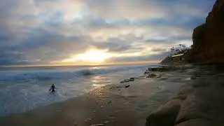 Large waves breaking on the Cliff  ( Meditation ) 8/19/2021