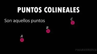 Puntos colineales.