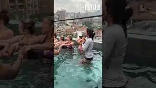 Best Hostel in Medell&iacute;n Los Patios - Water Yoga Class