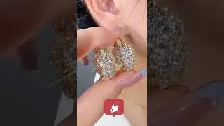 2025 Korean Style Hollow Hoop Earring for Women New Fashion Trend Earrings#shorts#sonigupta#2025.
