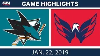 NHL Highlights | Sharks vs. Capitals - Jan. 22, 2019