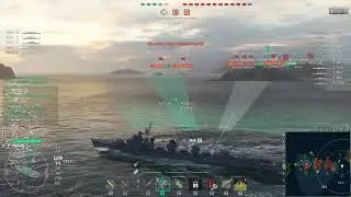 World of Warshp yamagiri japanese destroyer gameplay