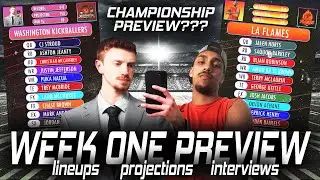 CHAMPIONSHIP PREVIEW? JPDL Fantasy Football Week 1 Preview | Lineups, Projections & Owner Interviews