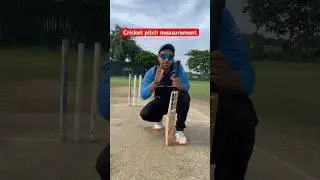 Cricket pitch measurement🙏🏻  #shorts #cricket #cricketshorts #cricketvideo #cricketlover