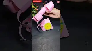 Diy fun satisfying telephone craft with Paper 📞 Easy kids craft🪀😱 #shorts #viral #diy #craft #kids