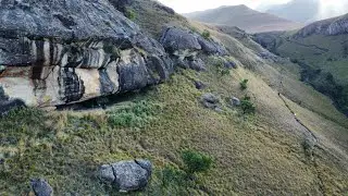 Solo hike and overnight at Cathedral peak, Sherman's cave. Drakensberg, South Africa.